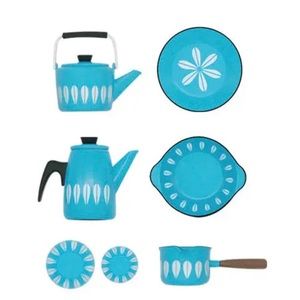 NIB Blue 1:6 Scale MCM Style Kitchen Set